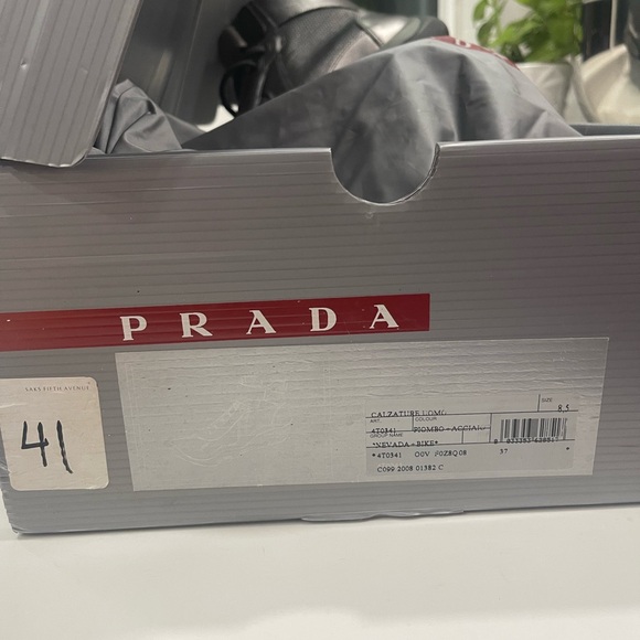 PRADA  high-top silhouette, wide Velcro ankle strap. 2000’s Prada linea Rossa. - Picture 2 of 8